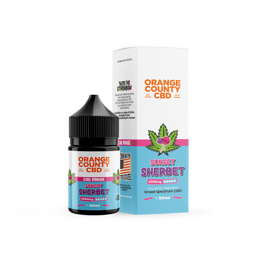 Orange County CBD -Sunset Sherbet CBD E-Liquid (50ml)