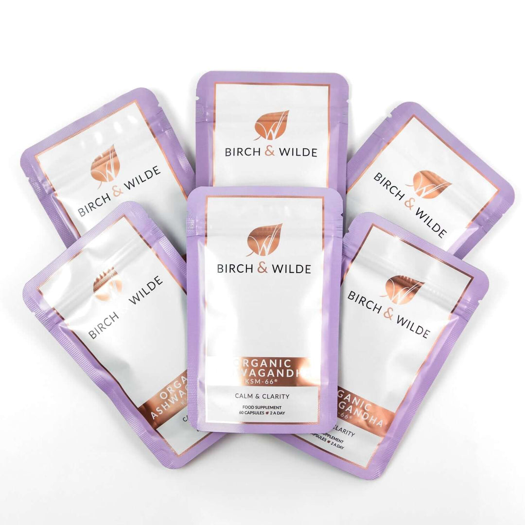 Organic Ashwagandha KSM-66 Capsules | 600mg dose | Bottle or Refill pouch