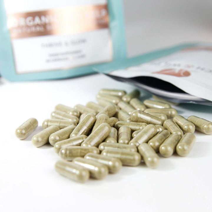 Organic Sea Kelp Supplement Capsules x 60 | Natural Iodine | 2 Month Refill Pouch