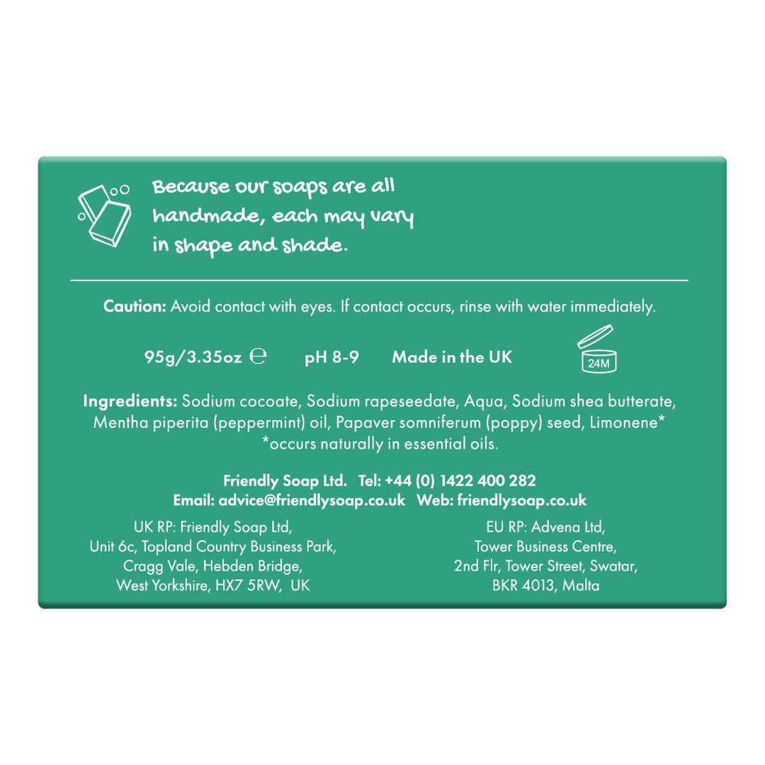 The Positive Company - Peppermint & Poppyseeds Natural Soap