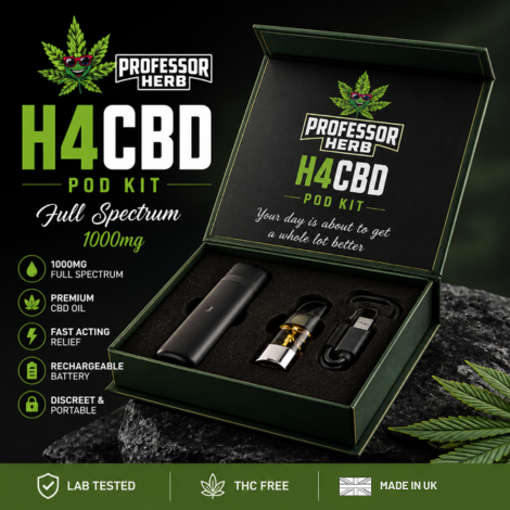 Professor Herb 1000mg H4CBD Full Spectrum 1ml Pod Kit