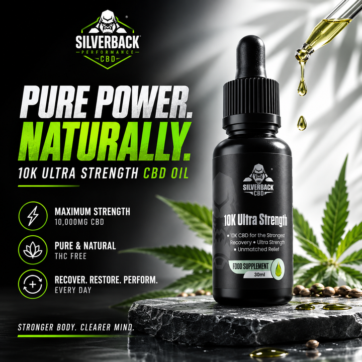 SILVERBACK CBD 10K ULTRA STRENGTH — 10,000MG CBD OIL