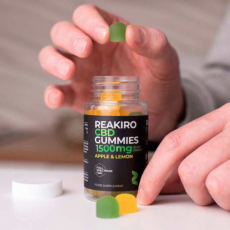 Reakiro CBD Gummies 1500mg Full-spectrum 30pcs