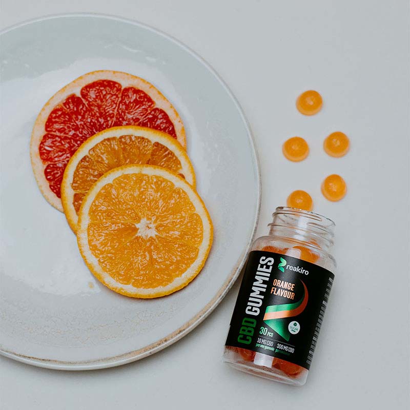 CBD Vegan Gummies 300mg Orange flavour 30pcs