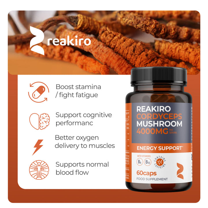 Cordyceps Mushroom Capsules 4000mg 60pcs