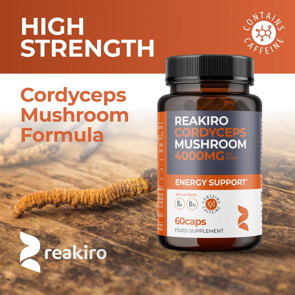 Cordyceps Mushroom Capsules 4000mg 60pcs