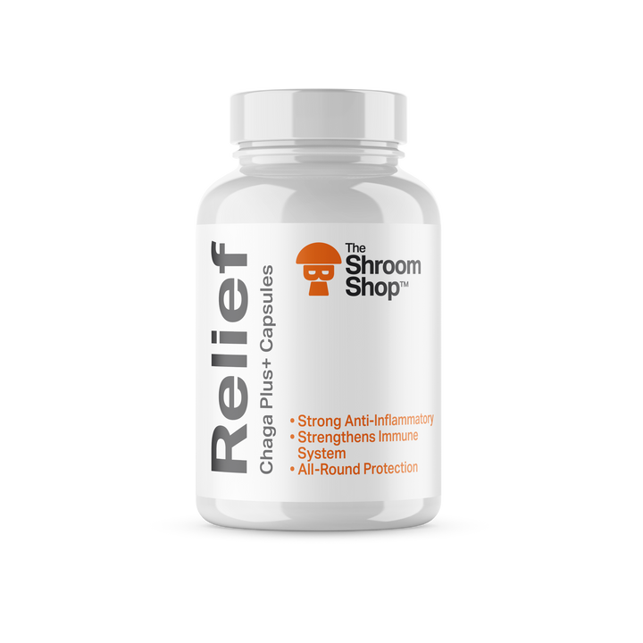 The Shroom Shop - Relief: Chaga+ Capsules - BUY 1 GET 1 FREE