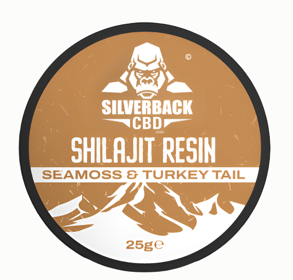 Silverback CBD Seamoss & Turkey Tail Infused Shilajit Resin 25g