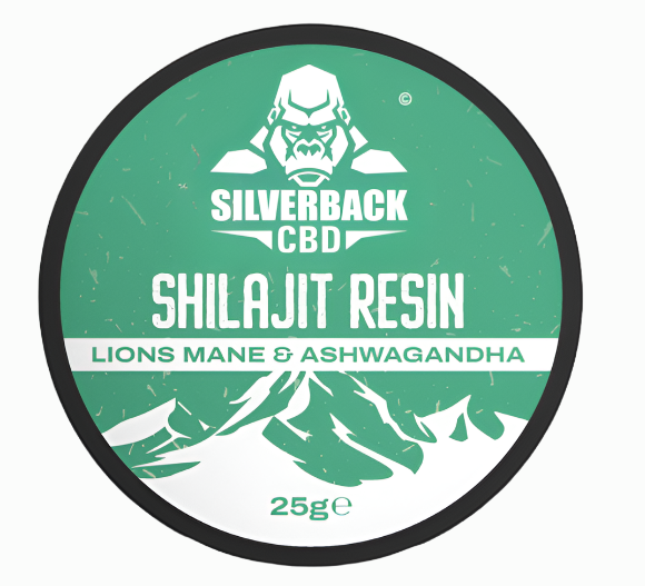 Silverback CBD Ashwagandha & Lions Mane Infused Shilajit Resin 25g