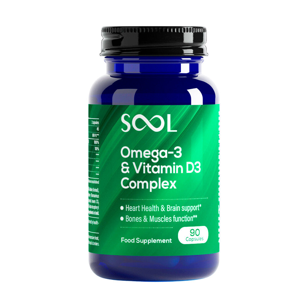 Omega-3 & Vitamin D3 Complex Soft Gel Capsules 90pcs