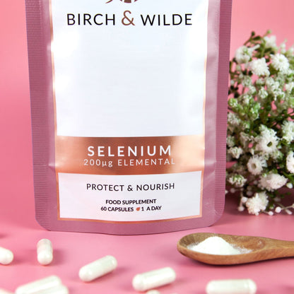 Elemental Selenium Supplement Capsules x 60 | 2 Month Refill Pouch
