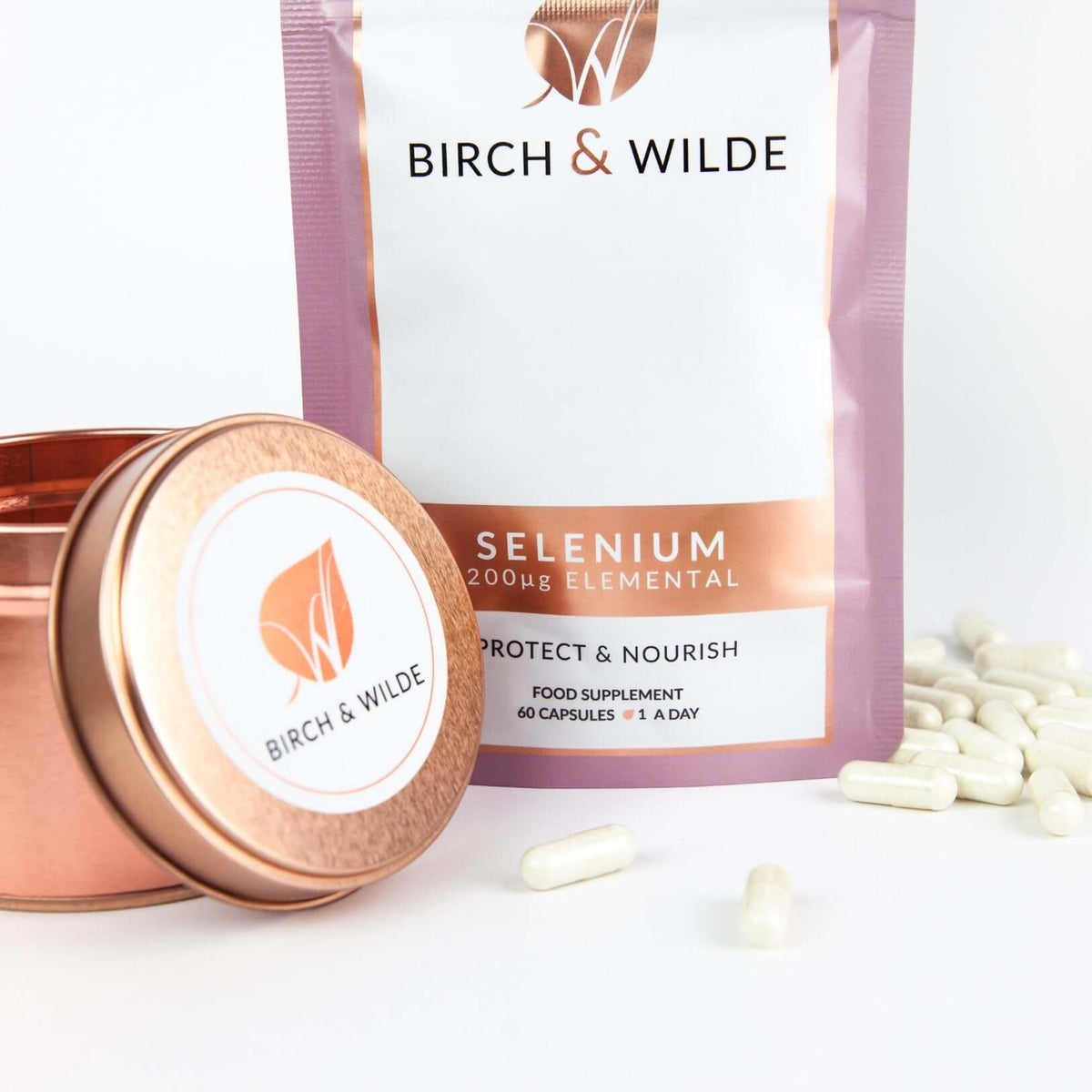 Elemental Selenium Supplement Capsules x 60 | 2 Month Refill Pouch