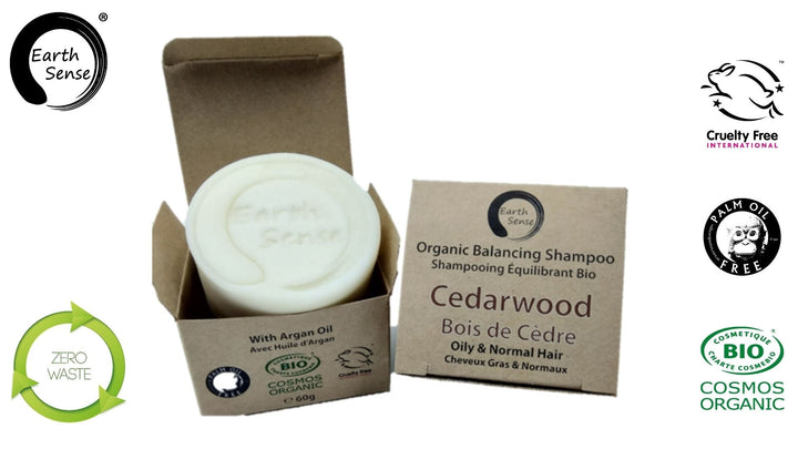 The Positive Company - Organic Solid Shampoo with Cedarwood - Oily & All Hair Types