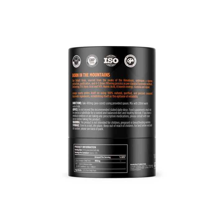 Orange County CBD - 100% Pure Himalayan Shilajit - 50g (400mg per serving)