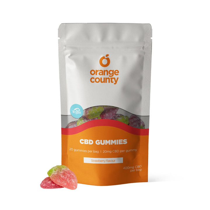 Orange County CBD - CBD Gummy Strawberries (Small Tub)