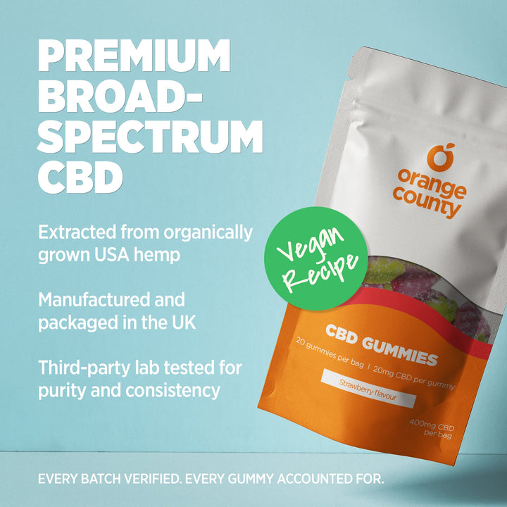 Orange County CBD - CBD Gummy Strawberries (Small Tub)