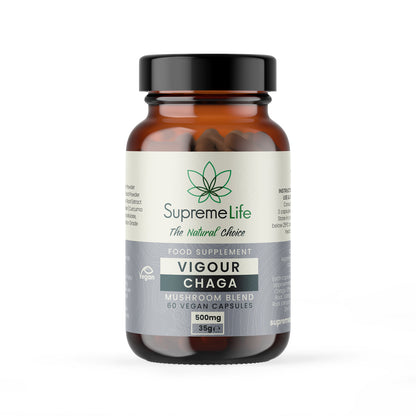 Supreme CBD - Chaga Vegan Capsules - Vigour (500mg)
