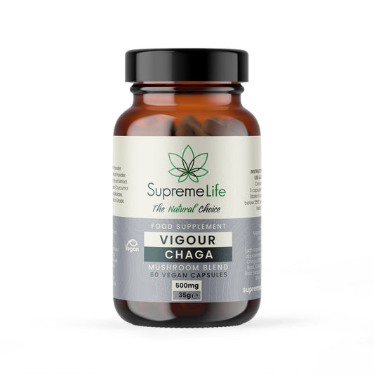 Supreme CBD - Chaga Vegan Capsules - Vigour (500mg)
