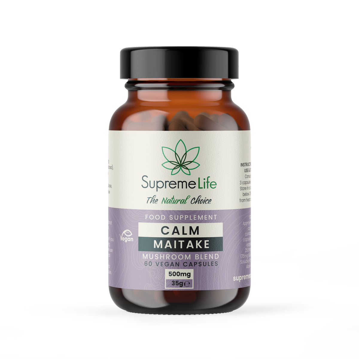 Supreme CBD - Maitake Mushroom Vegan Capsules - Calm (500mg)