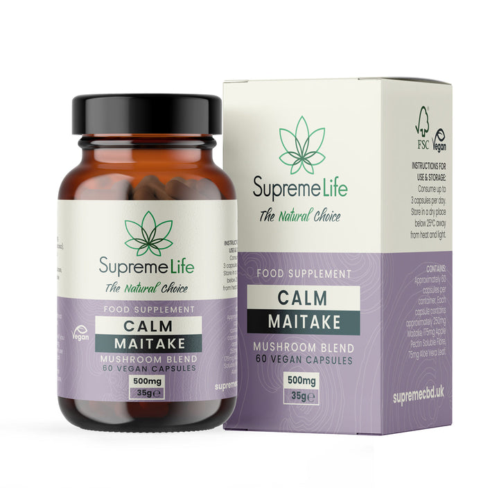 Supreme CBD - Maitake Mushroom Vegan Capsules - Calm (500mg)