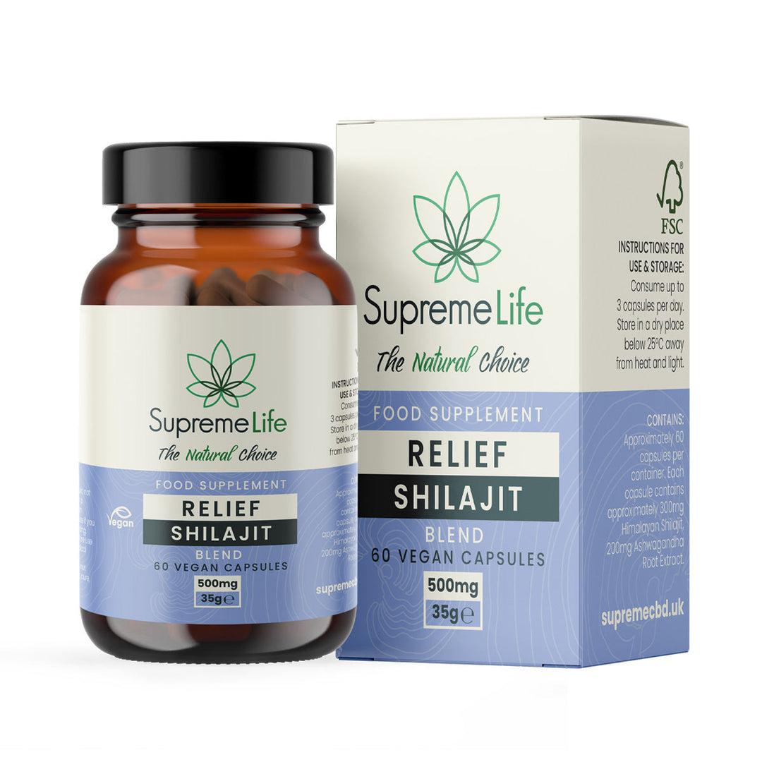 Supreme CBD -Shilajit Vegan Capsules  - Relief (500mg)