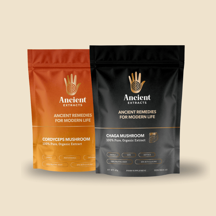 Ancient Extracts - Energy Pair Cordyceps & Chaga Extracts