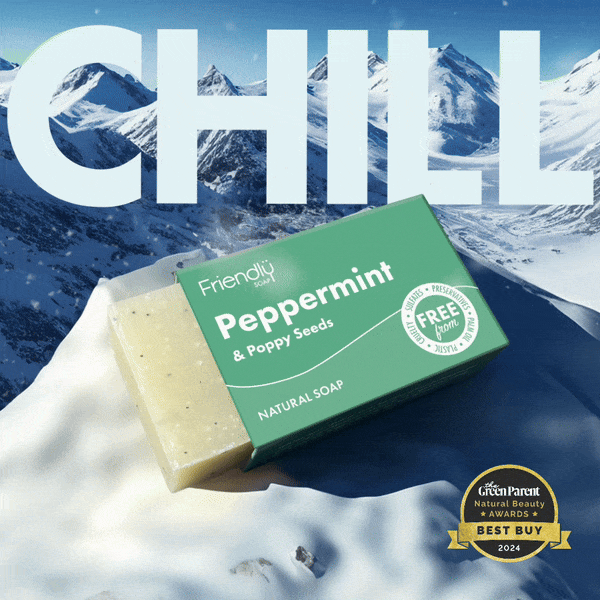 The Positive Company - Peppermint & Poppyseeds Natural Soap
