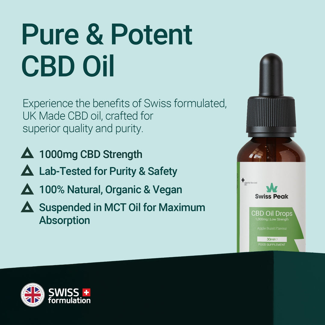 Swiss Peak Apple CBD Oil 1000mg | 30ml