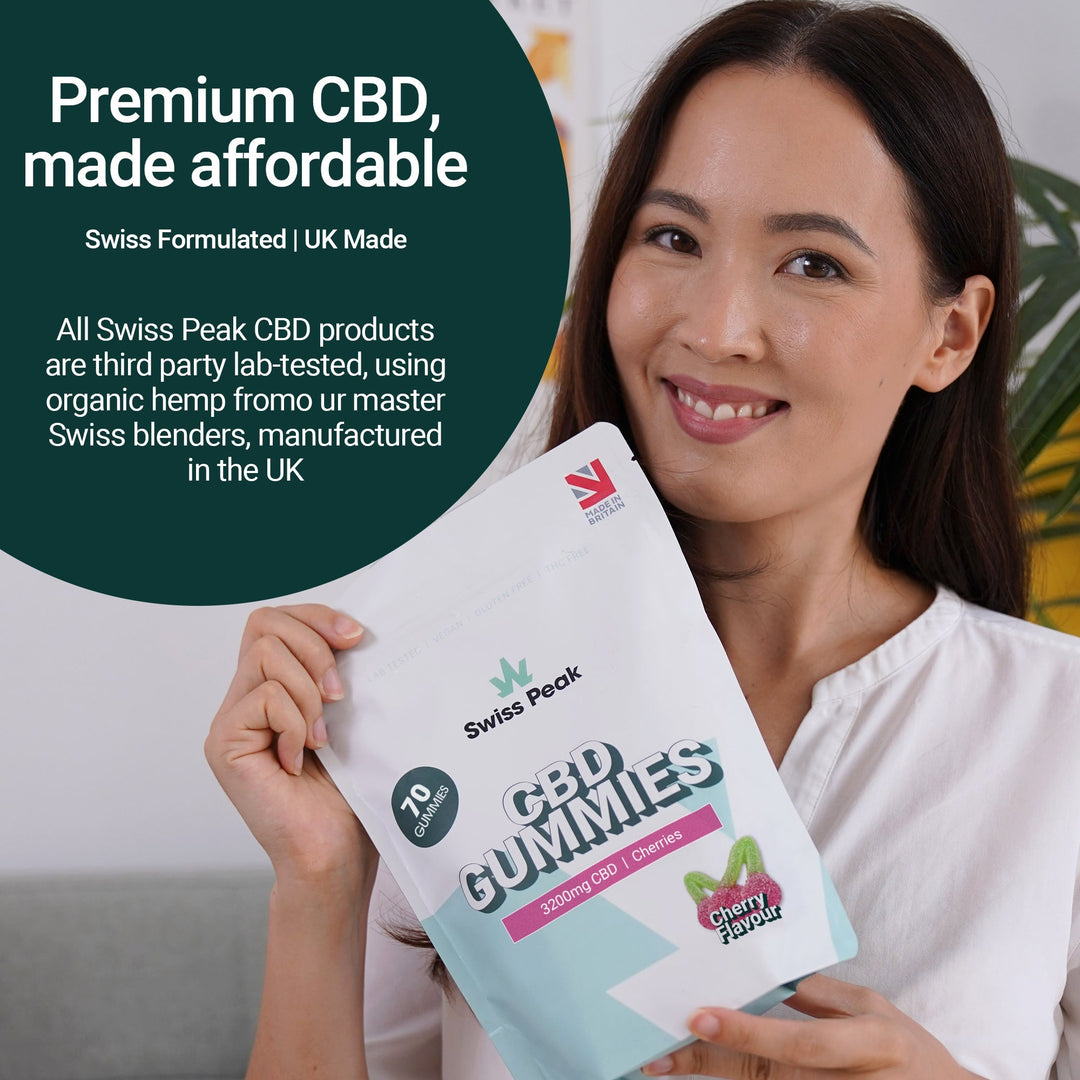 Swiss Peak CBD Cherry Gummies 3200mg - 4800mg | 70 Gummies