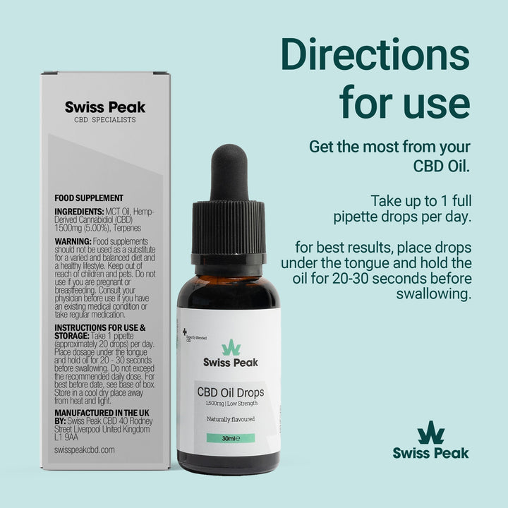 Swiss Peak CBD Oil 1500mg | 30ml