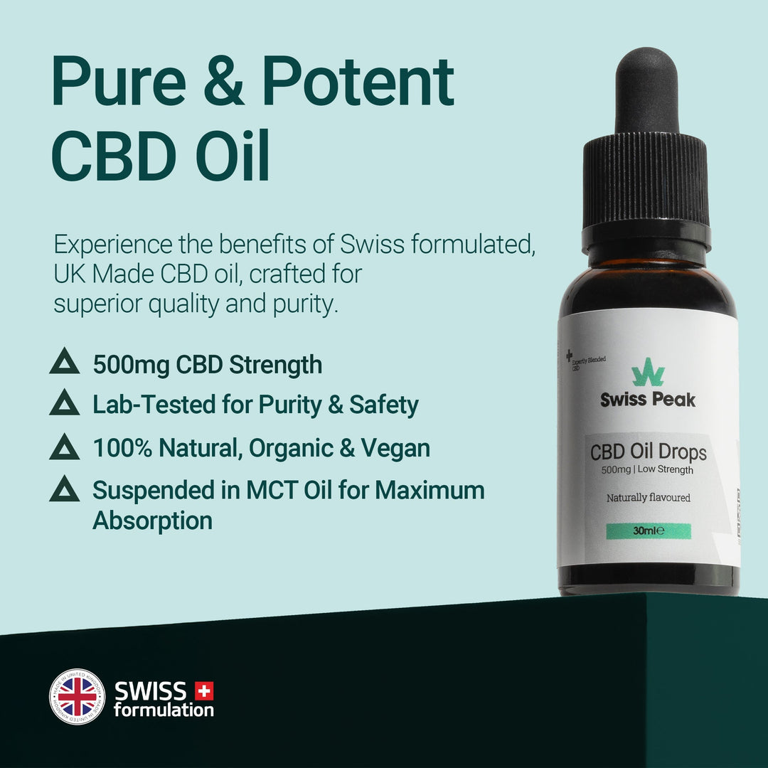 Swiss Peak CBD Oil 500mg | 30ml Starter Strength