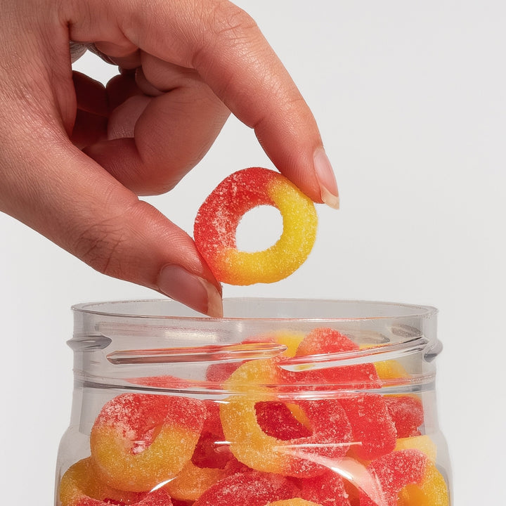 Swiss Peak CBD Peach Ring Gummies | 3200mg & 4800mg | 110 CBD Gummies