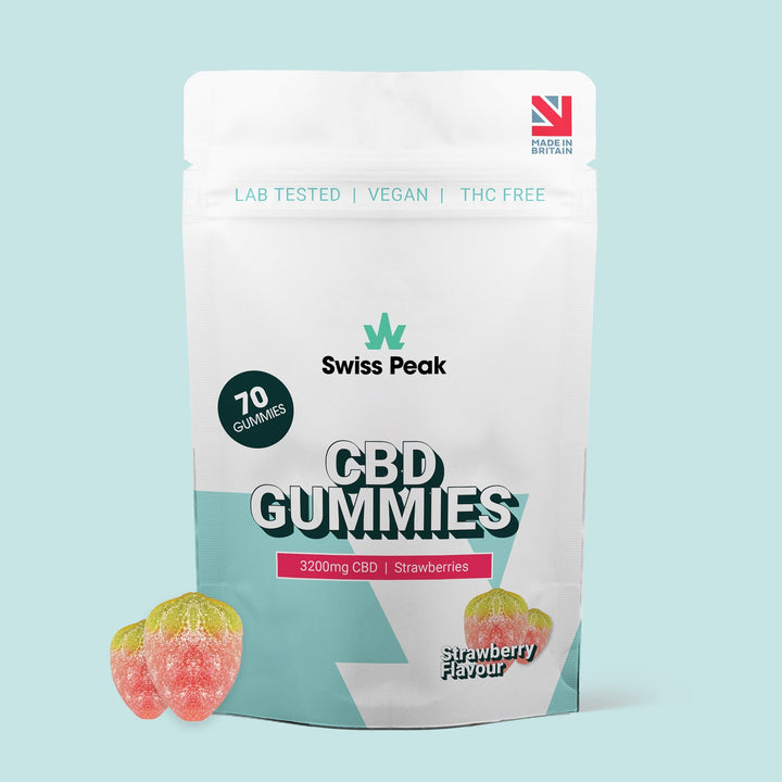 Swiss Peak CBD Strawberry Gummies 3200mg - 4800mg | 70 Gummies