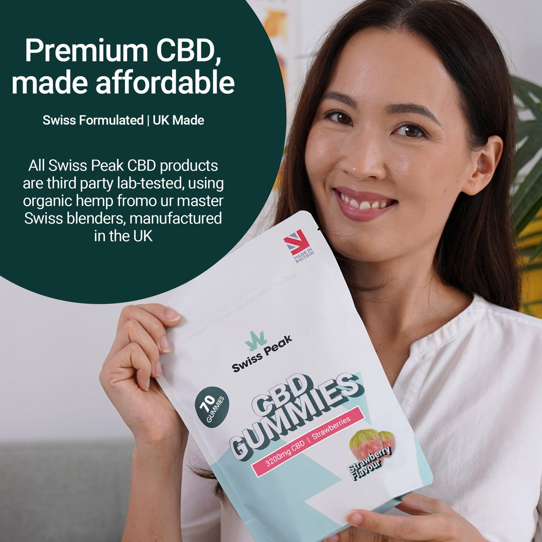 Swiss Peak CBD Strawberry Gummies 3200mg - 4800mg | 70 Gummies