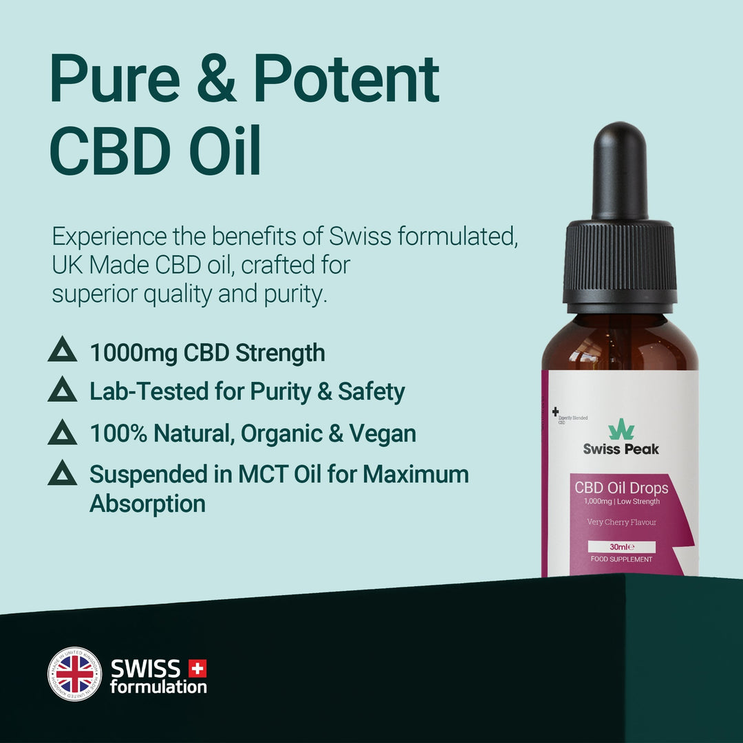 Swiss Peak Cherry CBD Oil 1000mg | 30ml