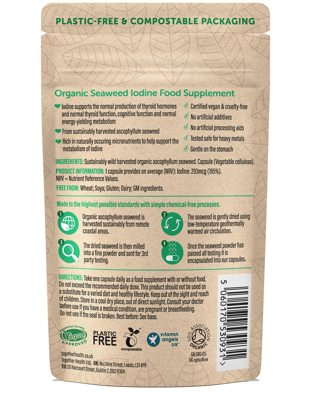 The Positive Company - Iodine Supplement – Organic – 30 Capsules