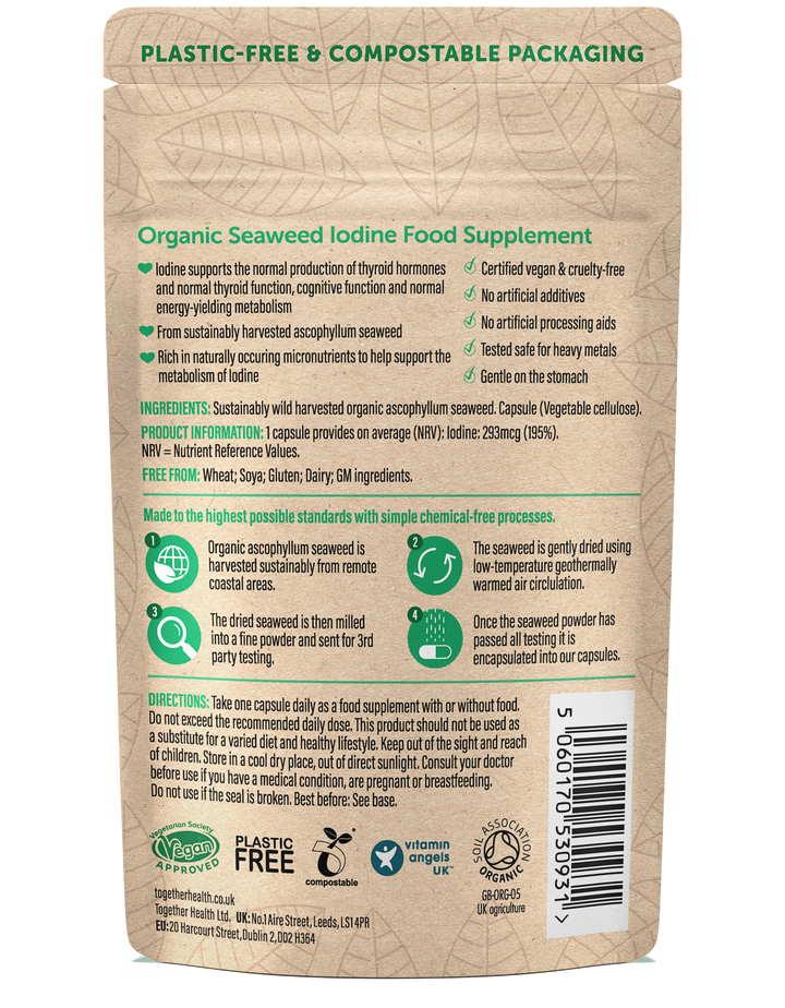 The Positive Company - Iodine Supplement – Organic – 30 Capsules