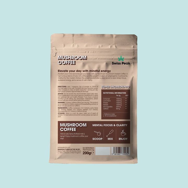 Swiss Peak Functional Mushroom Coffee | 60 Servings