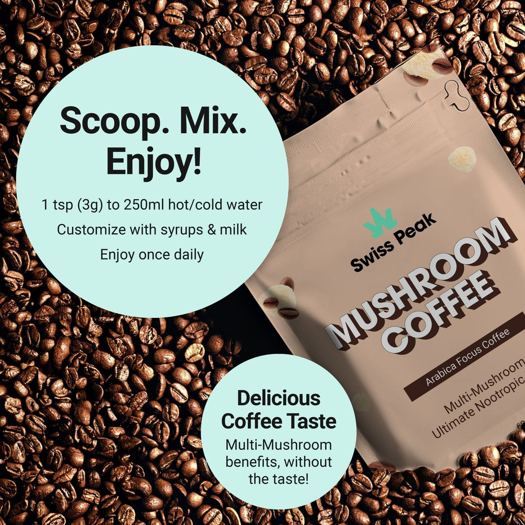 Swiss Peak Functional Mushroom Coffee | 60 Servings