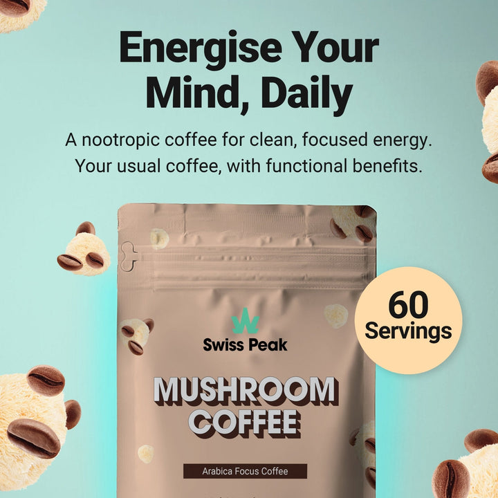 Swiss Peak Functional Mushroom Coffee | 60 Servings