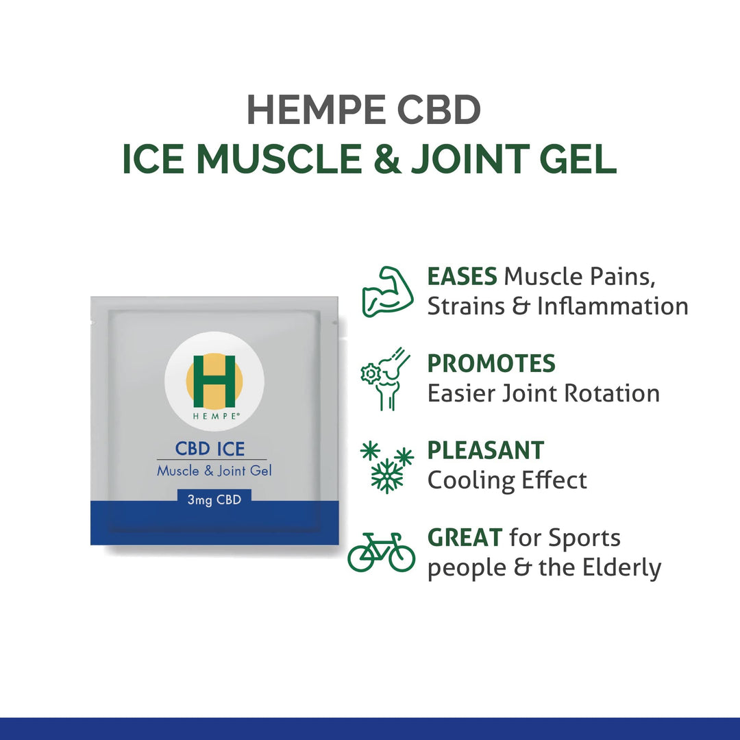 NEW *TRY BEFORE YOU BUY* HEMPE Ice Muscle & Joint Sample Sachet 3ml