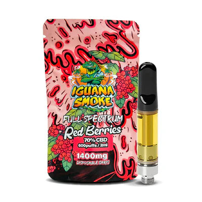 LJ Vapes Iguana Smoke CBD Vape Cartridge 2ml