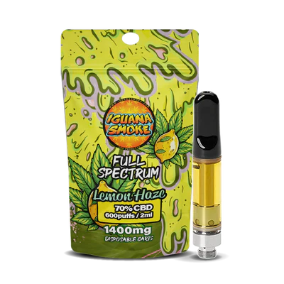 LJ Vapes Iguana Smoke CBD Vape Cartridge 2ml