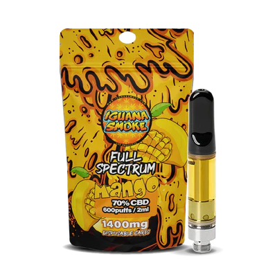 LJ Vapes Iguana Smoke CBD Vape Cartridge 2ml