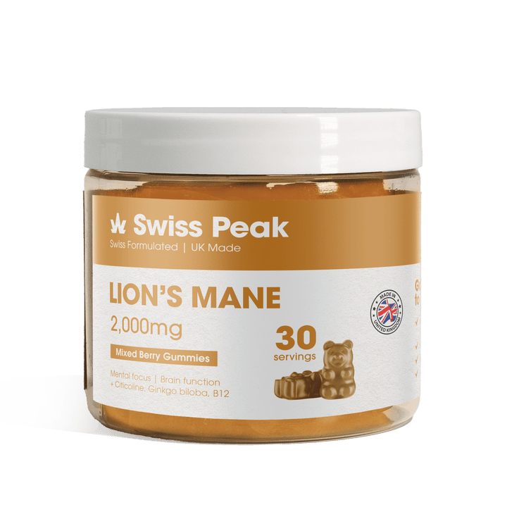 Swiss Peak Lion's Mane Gummies | 2000mg 30 Pack