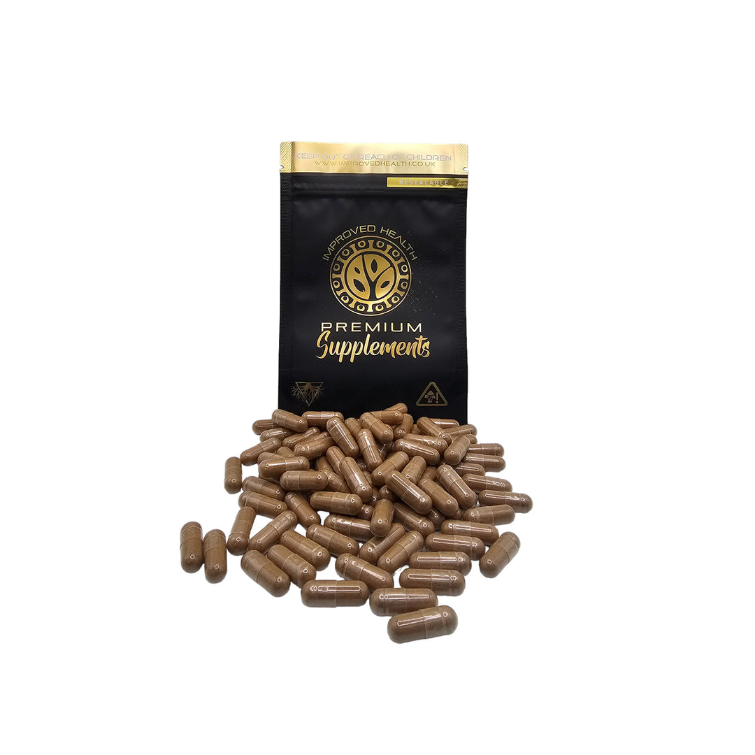 Improved Health Lion’s Mane Mushroom Capsules – Nootropic Brain Support & Cognitive Enhancement