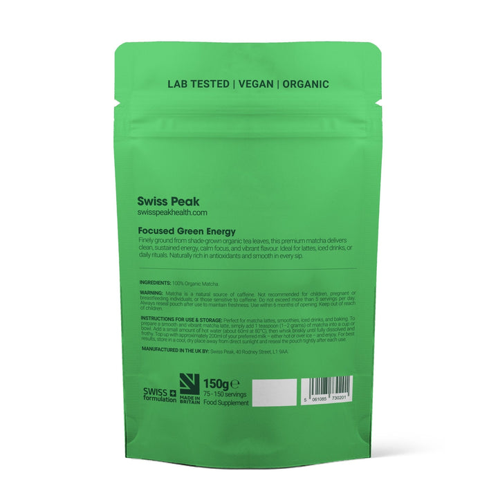 Swiss Peak Matcha Green Tea Powder | 150g