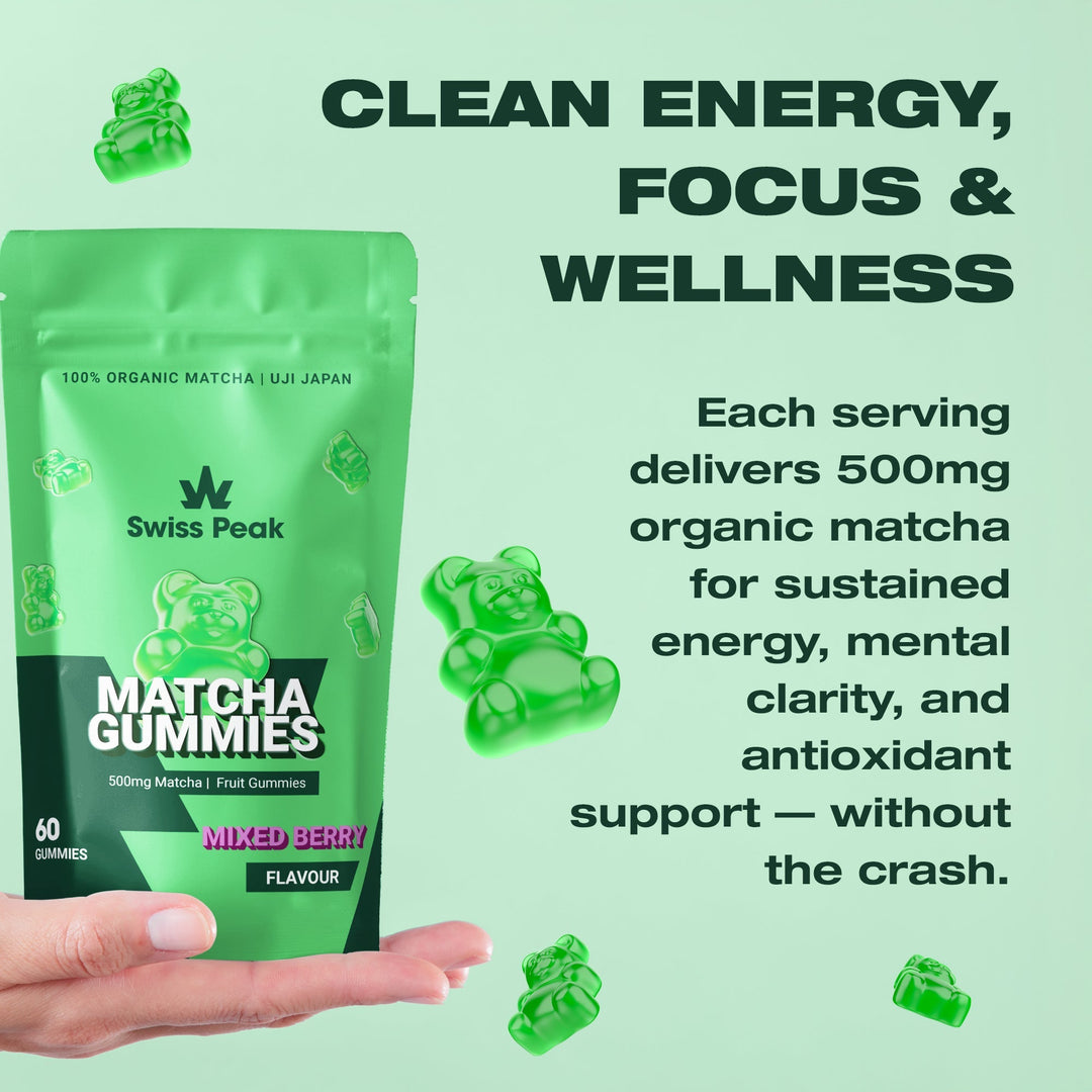 Swiss Peak Matcha Gummies | Mixed Berry Flavour