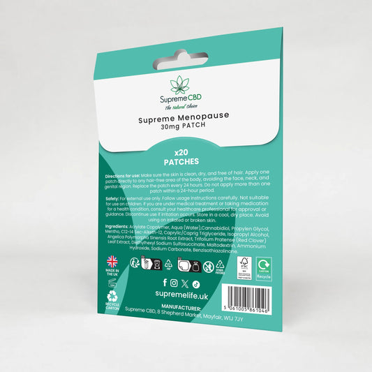 Supreme CBD - Menopause CBD Patches 30mg