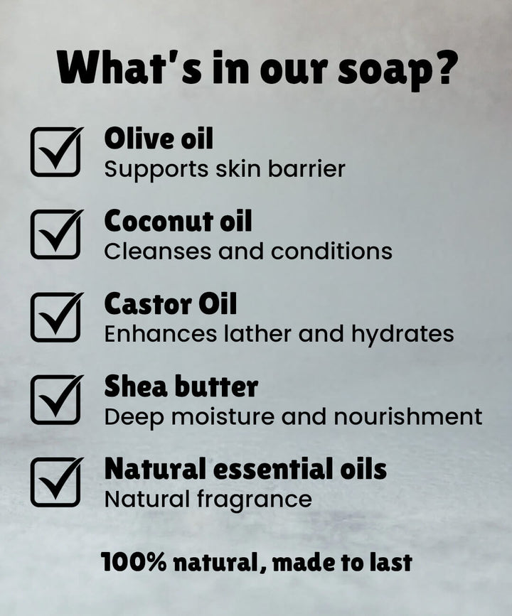 Natural Soap Bar Bundle (5 pack)